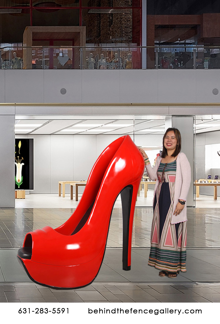 Red Stiletto Shoe Sculpture - 5ft Red Stiletto Shoe Sculpture - 5ft