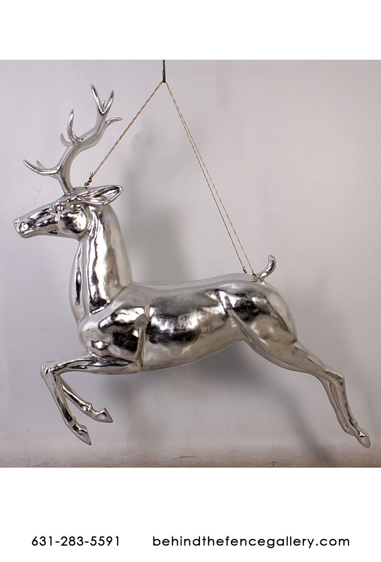 Hanging Silver Reindeer Statue Hanging Silver Reindeer Statue