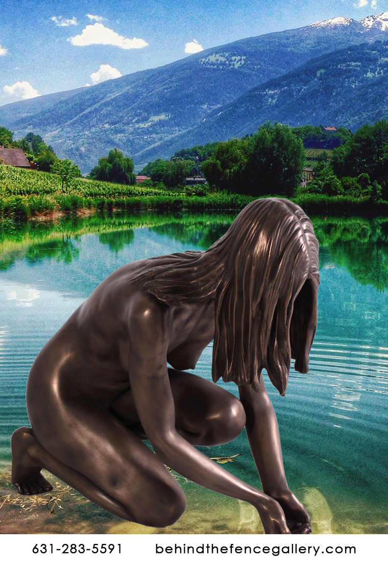 Lady of the Lake Statue in Bronze Finish Lady of the Lake Statue in Bronze Finish