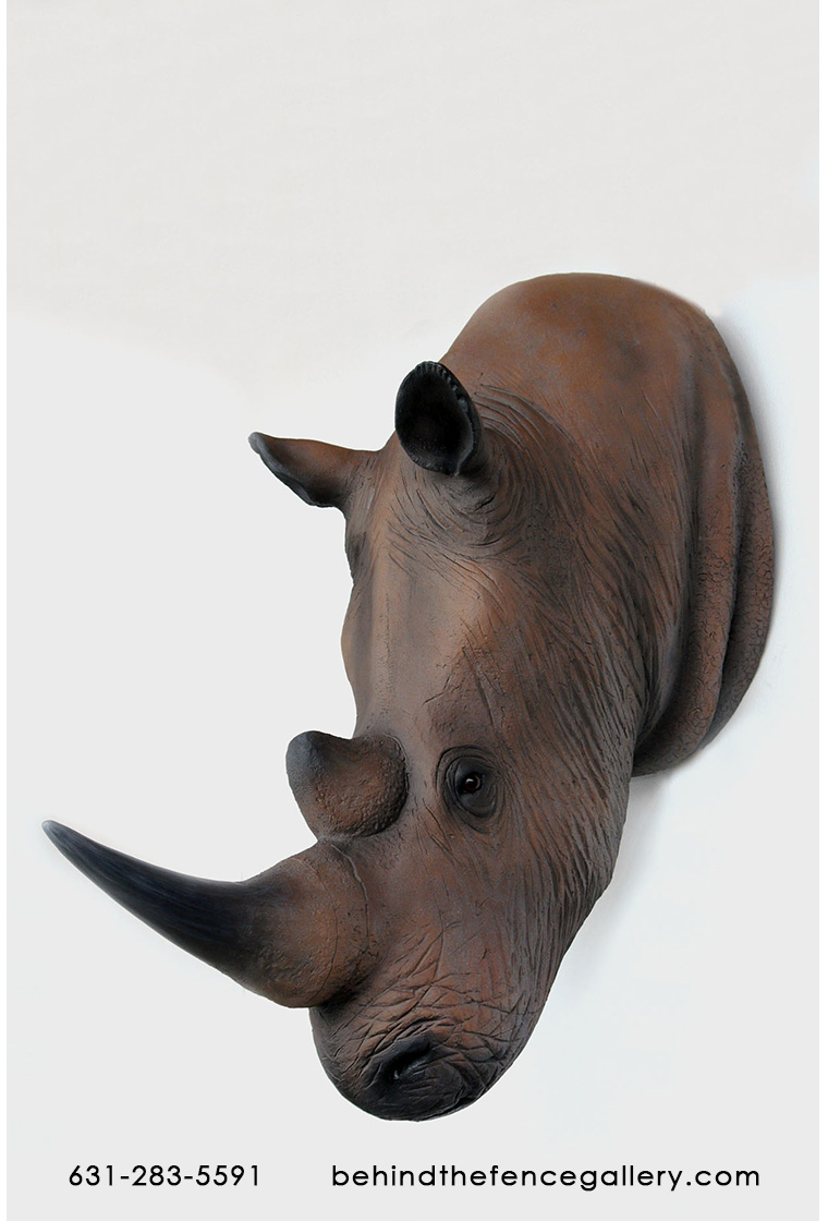 Rhino Head Wall Mount Rhino Head Wall Mount