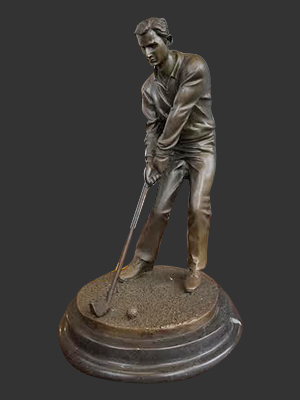 Bronze Small Golfer Bronze Small Golfer