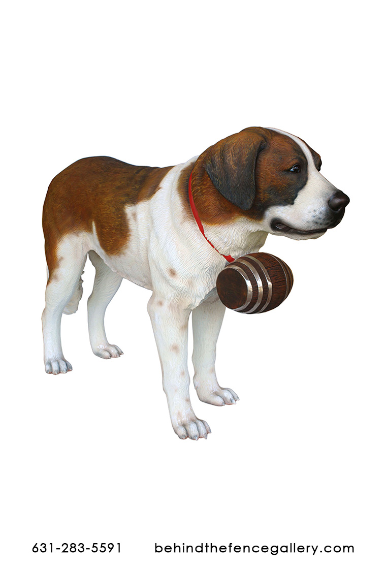 St. Bernard Dog Statue - 3 ft. St. Bernard Dog Statue - 3 ft.