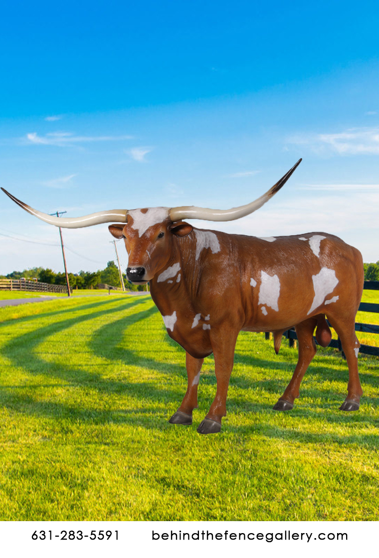 Texas Longhorn Steer Statue Texas Longhorn Steer Statue