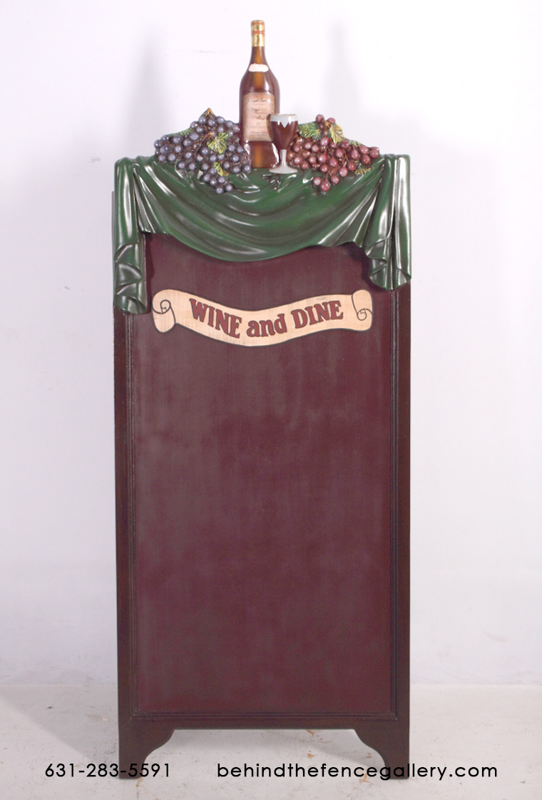 Wine and Dine Menu Board Wine and Dine Menu Board