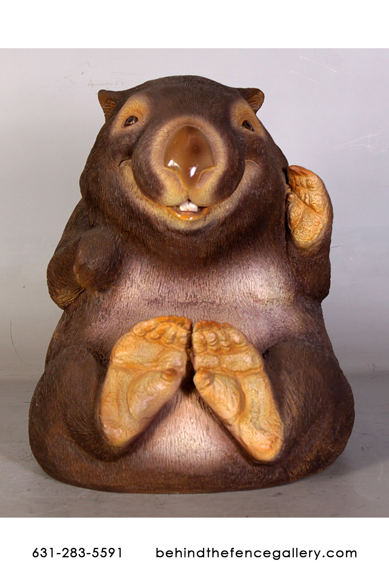Funny Sitting Wombat Statue Funny Sitting Wombat Statue