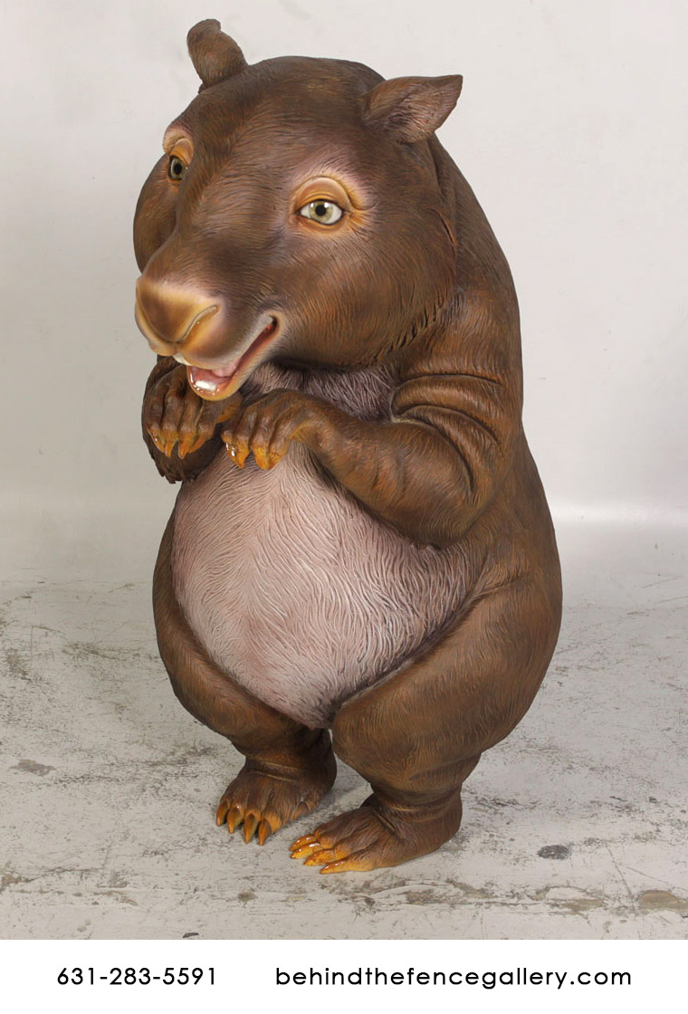 Wombat Statue Funny Standing Comic Wombat Statue Funny Standing Comic
